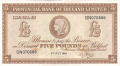 New British Stock 5 Pounds,  5. 7.1963